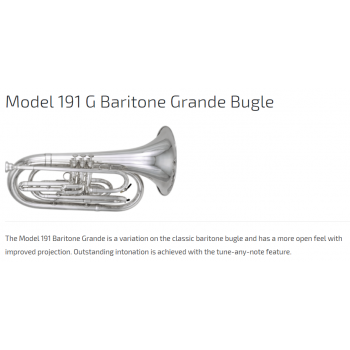KÈN INSTRUMENTS - G BUGLES-Model 191 G Baritone Grande Bugle